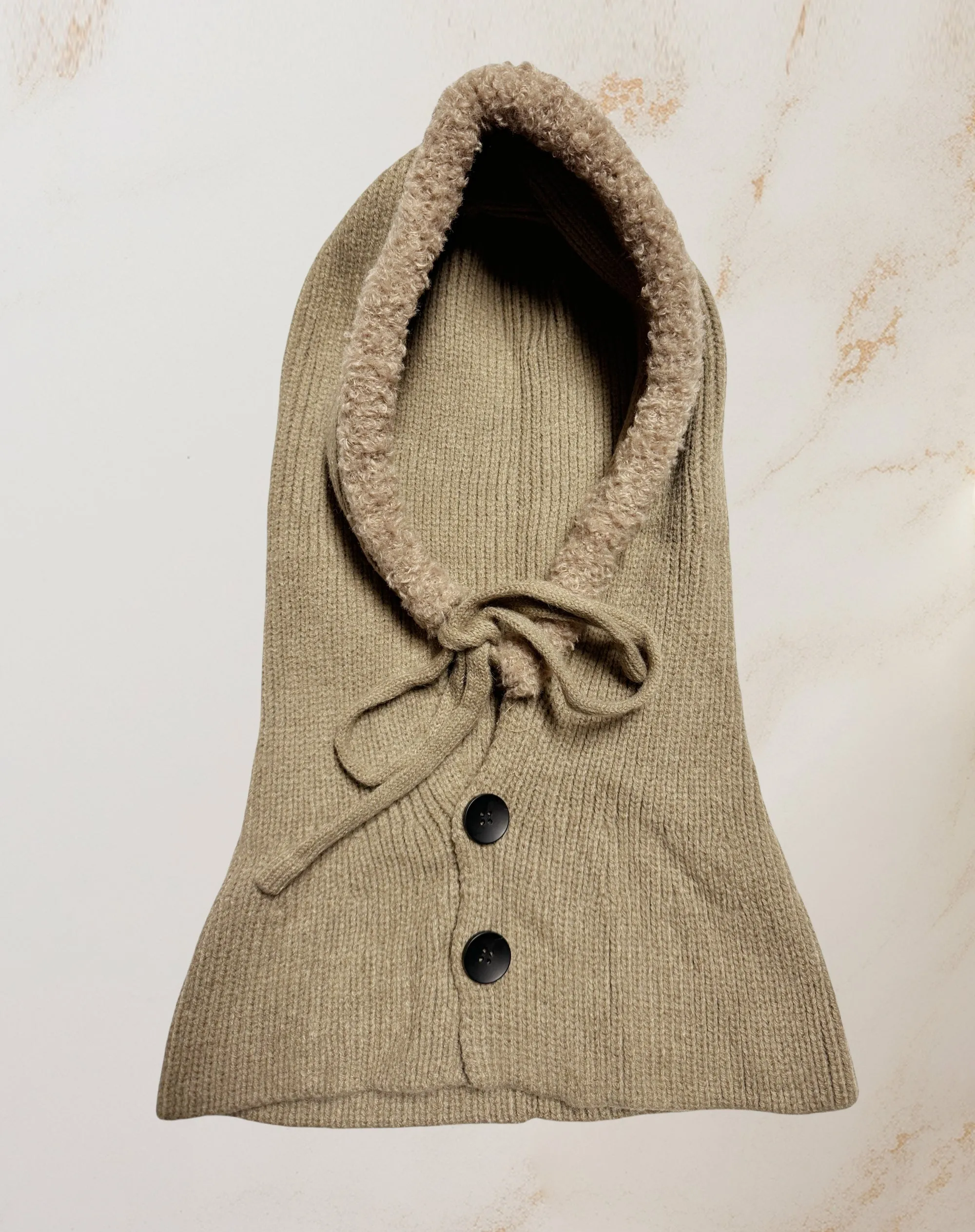 Unisex Convertible Hooded Scarf with Button Closure