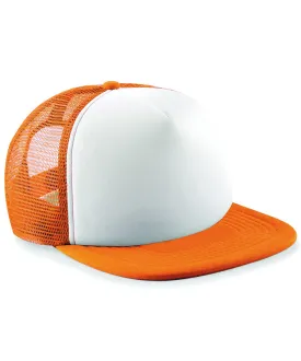 Vintage snapback trucker | Orange/White