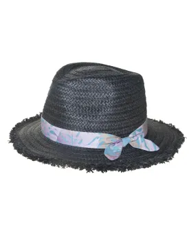 Wide Straw Panama - Black