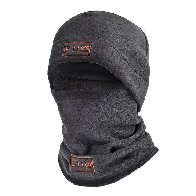 Winter Polar Coral Hat: Stay Warm with this Fleece Balaclava Men's Face Warmer Beanies Thermal Head Cover - Perfect for Tactical, Military, and Sports Activities.