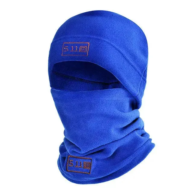 Winter Polar Coral Hat: Stay Warm with this Fleece Balaclava Men's Face Warmer Beanies Thermal Head Cover - Perfect for Tactical, Military, and Sports Activities.