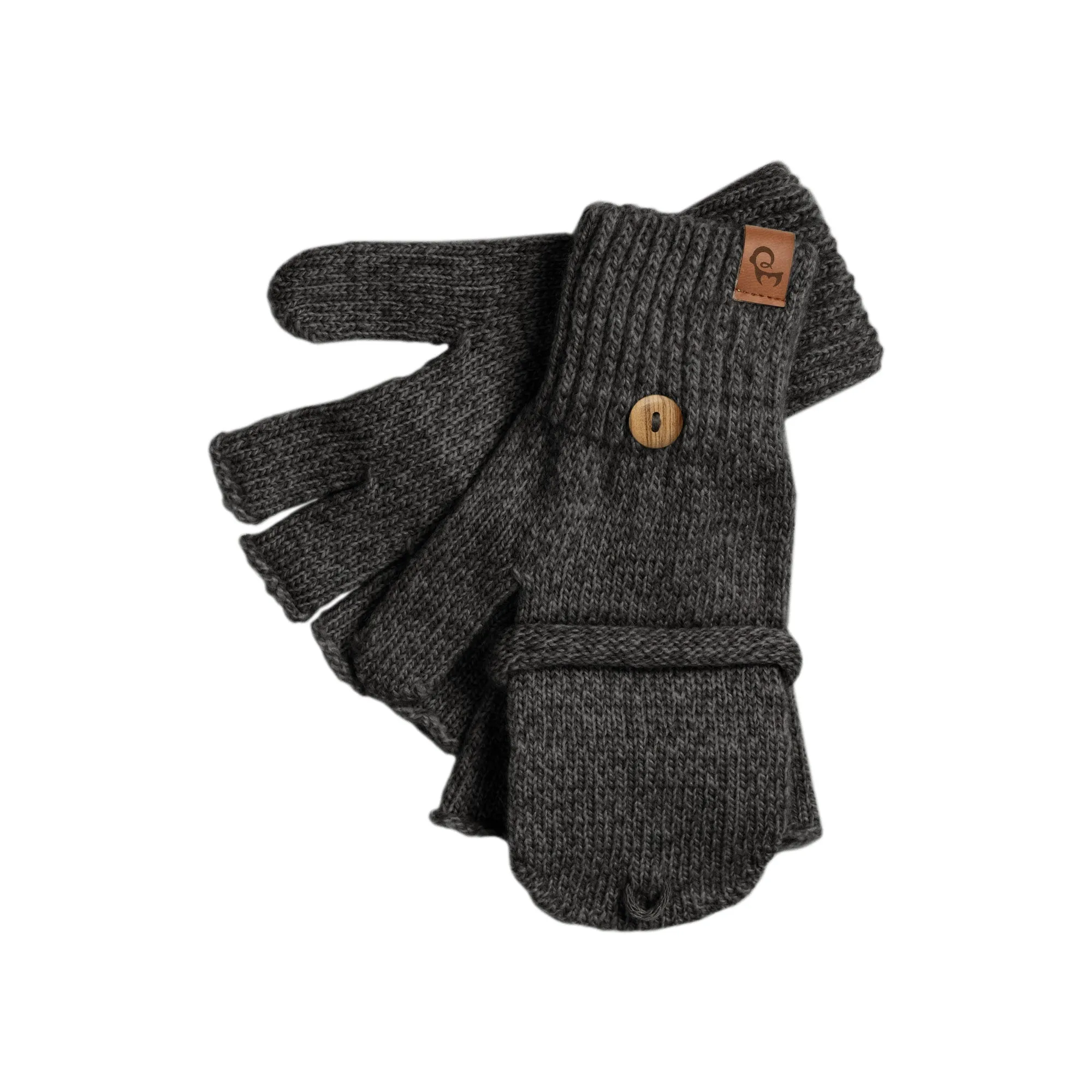 Women's Knit Convertible Mittens Merino