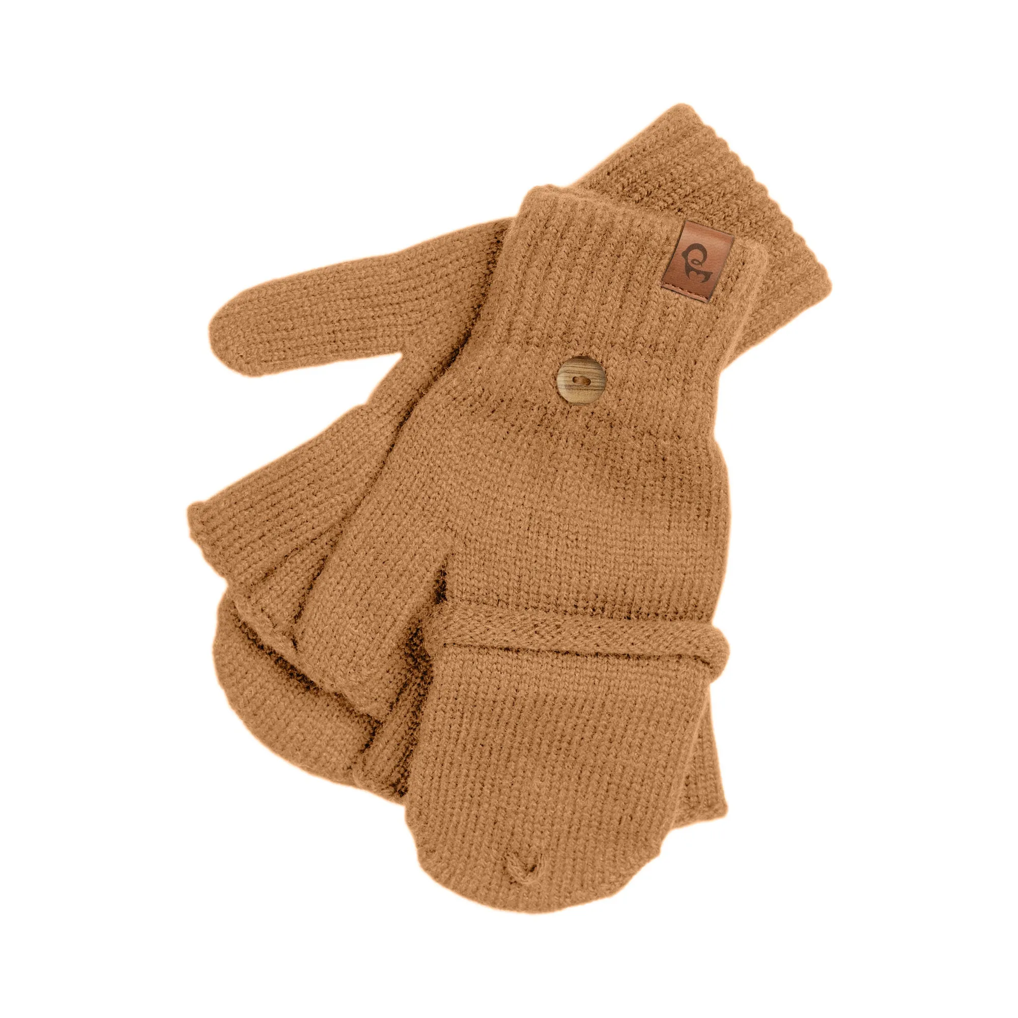 Women's Knit Convertible Mittens Merino