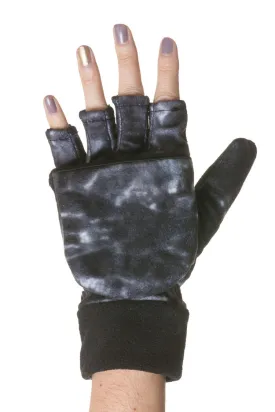 Womens Polar Fleece Fingerless Glove Mitten | Aqua Design